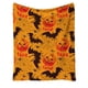 thumbnail image 2 of Manta con estampado de calabaza de Halloween, moderna manta cálida de franela para dormitorio, 2 of 6