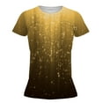 thumbnail image 2 of PATLOLLAV Summer Shirts Womens Tops Fashion Round-Neck Digital Print Short Sleeve Blouse, 2 of 6