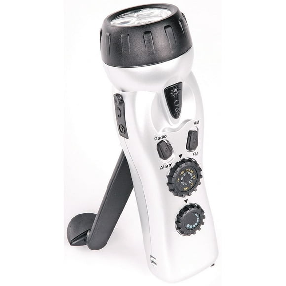 Lampe de poche d'urgence 4-en-1 de North 49 avec radio/alarme