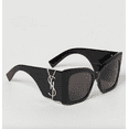 thumbnail image 4 of Saint Laurent Dark Grey Butterfly Ladies Sunglasses SL M119 BLAZE 001 54, 4 of 9