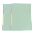 thumbnail image 1 of 2 Sets 5 Colors Tab Dividers A5 Index Classified Lables 6-Holes Colorful Filler Project Sorter Pages for Ring Binders Planner Notebook (A5), 1 of 8