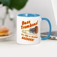 thumbnail image 3 of CafePress - Bass Trombone Musical Bazooka Mugs - 11 oz Ceramic Mug - Novelty Coffee Tea Cup, 3 of 4