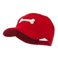 thumbnail image 2 of Dog Bone Shape Embroidered Cap - Red OSFM, 2 of 5