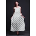 thumbnail image 2 of Bimba Rayon Shibori Womenâ€™s Adjustable Spaghetti Strap Long Maxi Print Dress Bohemian-Medium, 2 of 4