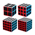 thumbnail image 1 of Cubo Rubik 2x2 3x3 4x4 5x5 Fibra De Carbono Profesional Negro, 1 of 5