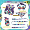 thumbnail image 2 of Arnés para Perro Mediano con Correa Collar Bandana Bolsa, Pechera para Perro Cachorro Sin Tirones para Caminar Viajar Entrenar, Conjunto de Accesorios para Perros, 2 of 4