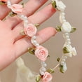 thumbnail image 6 of Stylish Plastic Headwear Bridal Party Infants Girls Hair Accessory Pearls Embellished Bowknot Charm Headwear Props, 6 of 9