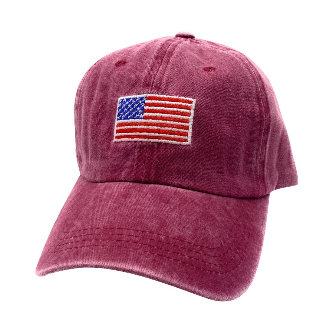 Empire Cove Washed USA Flag Cotton Baseball Dad Caps Patriotic Hats