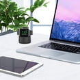thumbnail image 6 of iWatch Stand Silicone Charging Dock Holder for Apple Watch Ultra 3, Ultra 2, Ultra, SE3, SE2, SE, Series 11 10 9 8 7 6 5 4 3 2 1 (49/46/45/44/42/41/40/38mm), Supports Nightstand Mode (Black), 6 of 7