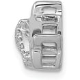 thumbnail image 2 of 14k White Gold Diamond Dolphins Chain Slide Natural Diamonds, 2 of 6