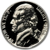 1962 Jefferson Nickel Gem Proof