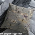 thumbnail image 2 of Castle Fairy Floral Dragonfly Fabric by the Yard 1 Yard,Chic Flower Home Decor Fabric by the Yard,Mother'S Day Gifts Room Decor Fabric by the Yard,Luxury Teens Bedroom Decor, 2 of 6