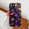 thumbnail image 2 of Galaxy Heart Shimmering Purple Orange Glitter iPhone Case, Cosmic Love Design, Compatible with iPhone 11/12/13/14/15/16 (Pro Max/Plus) for Women Men, 2 of 9