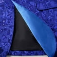 thumbnail image 5 of Tops for Men Sequin Blazer Metallic Suit Disco Prom Shiny Jacket Wedding Party Banquet Tuxedo Coats Mens Coats Blue L, 5 of 6