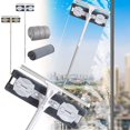 thumbnail image 1 of SSZMDLB under $5 2Pcs Window Cleaner, Window Cleaner, Telescoping Pole Double Sided Glass Wiper, High Rise Window Cleaning Tool with Scraper and Fiber Cloth, for Indoor Outdoor Panes, 1 of 6