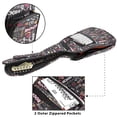 thumbnail image 3 of Electric Guitar Gig Bag - Guitarist Backpack Waterproof Soft Case w/ Carrying Handle & 5 mm Padding, 2 Pockets, Adjustable Shoulder Strap & Back Hanger Loop for 38-41 Electronic Guitar, Multicolor, 3 of 7