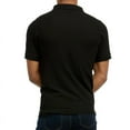 thumbnail image 4 of 2 Pack Men's Polo Shirt Cotton S-3XL Half Button Front Short Sleeve Regular Big & Tall Plain Daily Classic-Fit Casual Top Golf Outdoor Breathable Menswear, 4 of 4
