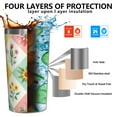 thumbnail image 3 of Pioneer Flower 10oz Tumblers Stainless Steel Tumbler with Lid and Straw,Vacuum Insulated Double Wall Travel Tumbler Cups with Cleaning Brush for Coffee, Tea, 3 of 4