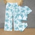 thumbnail image 4 of Baby Girl Swimsuit Kids Girl's 4 Piece Swimsuits Tropical Print Halter Bikini Set Bathing Suits with Mesh Pants Girls'swimwear Mint Green 11 Years-12 Years, 4 of 6