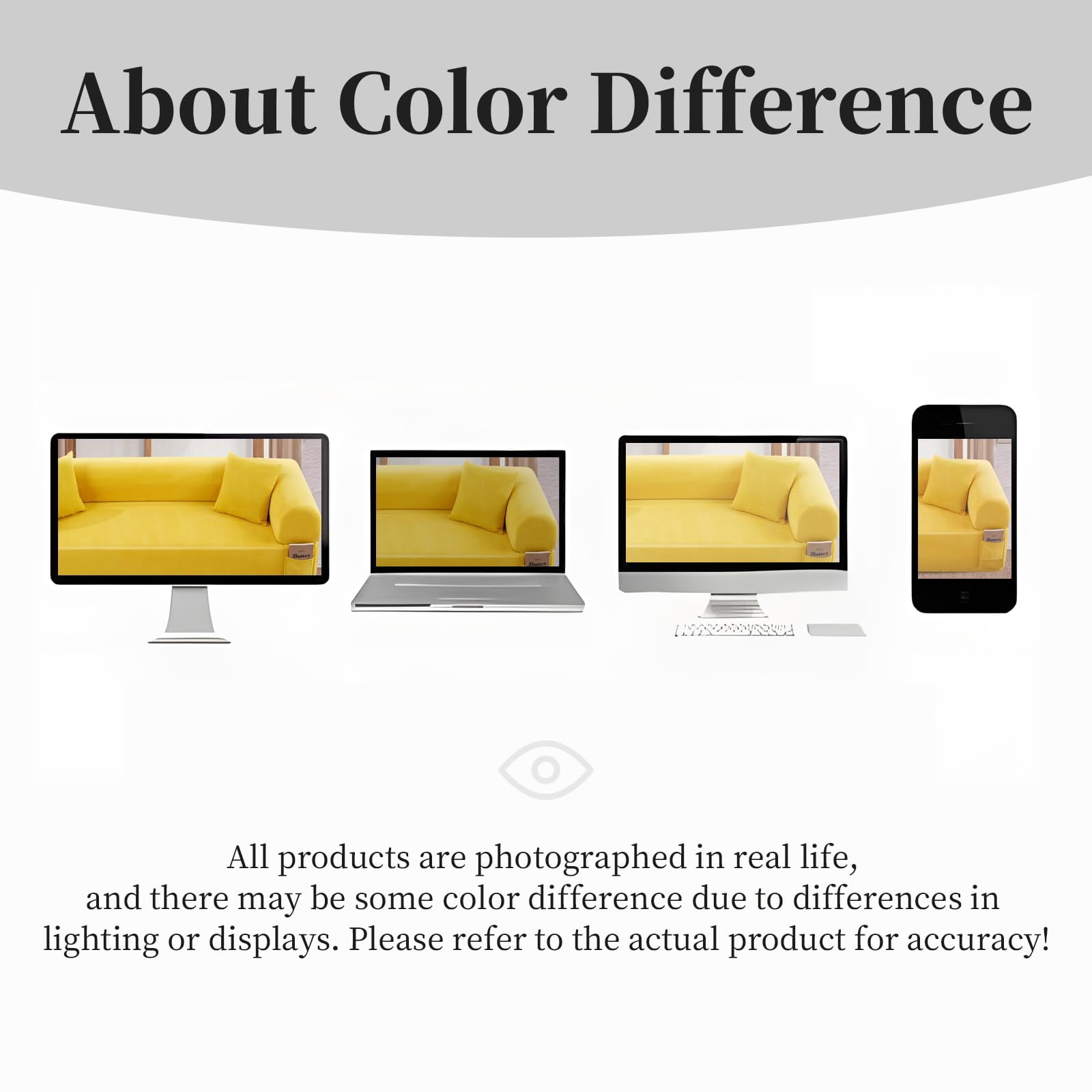 3-Seater Sofa, 83" No Assembly Deep Loveseat Couch in A Box, Spring & High-Elastic Sponge Filling Sofas with 2 Cushions & Side Storage Pockets for Living Room Apartment, Yellow