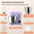 thumbnail image 2 of Batidora de pie CEBORY 6.5QT 660W 10 velocidades morada, 2 of 6