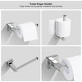 thumbnail image 4 of Pieces Matte Bathroom Hardware Accessories Set Hand Towel Bar Set Toilet Paper Holder Towel Ring Towel Rack Set Matte for Bathroom, 4 of 7