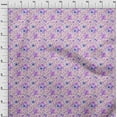 thumbnail image 3 of oneOone Silk Tabby Fabric Watercolor Leaves & Flower Floral Print Sewing Fabric BTY 42 Inch Wide, 3 of 4