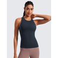 thumbnail image 2 of Top CRZ YOGA Butterluxe con espalda racer y sostén acolchado Azul Marino L, 2 of 6
