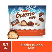 Kinder Bueno Mini with Crispy Creamy Chocolate Bites with Hazelnut Cream, Stocking Stuffers, Individually Wrapped , 5.7 oz bag