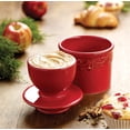 thumbnail image 3 of Butter Bell® Crock – Antique Rouge Ceramic Butter Holder with Lid, Keeper for Spreadable Butter, 3 of 10