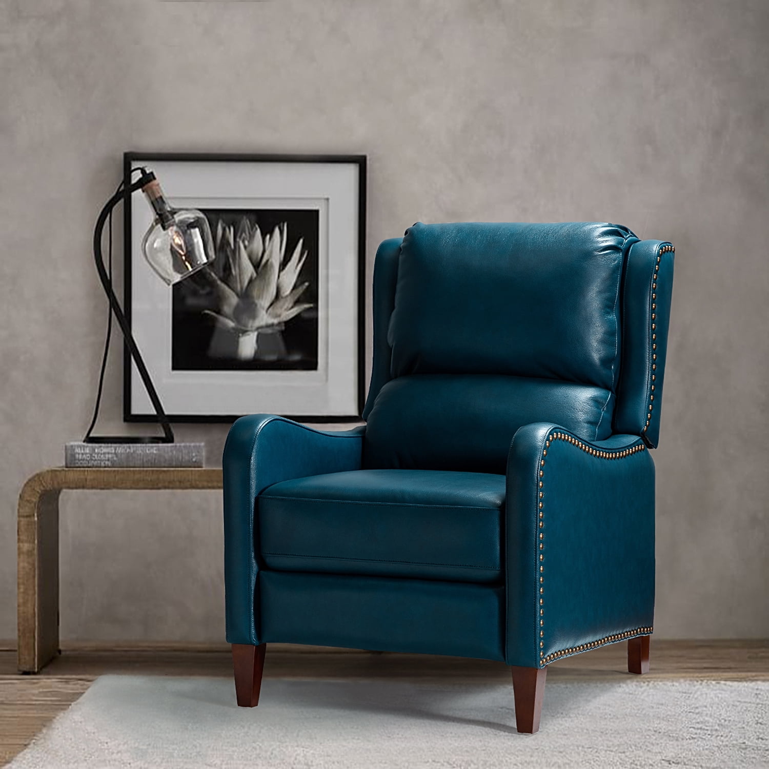Turquoise Leather Recliner Odditieszone