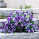 thumbnail image 4 of Flores colgantes artificiales, enredaderas, INXUGAO Morning Glory, 2 unidades, 4 of 6