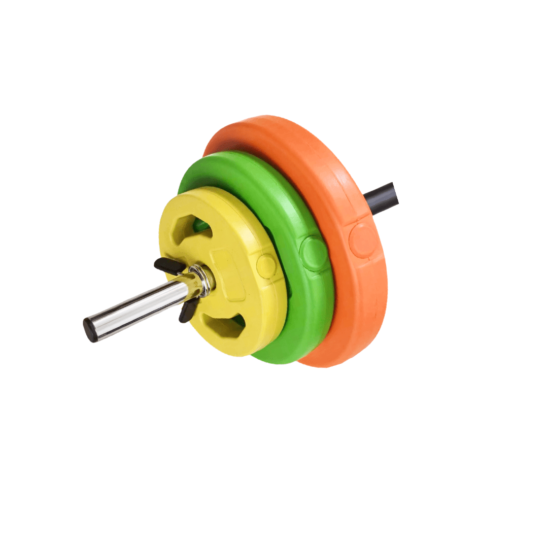 Adjustable Barbell Weight Set, Adjustable Free Weights for Home and Gym Workout, Multi-color, 40LBS