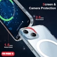 thumbnail image 4 of Entronix Magnetic Clear Case for iPhone 15, Hard Back Cover, 4 of 7