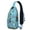 Sky-blue-157, variant on Crossbody Sling Backpack for Women Men Ocean Cute Shark Shoulder Sling Crossbody Casual Chest Bag for Travel Sports Running Hiking