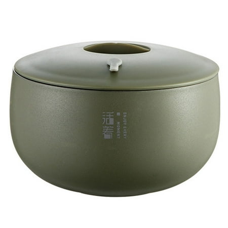 

danNing Food Bowl with Lid Heat Insulation Stainless Steel Japanese Style Salad Mixing Bowl Kitchen Gadget for Daily Use