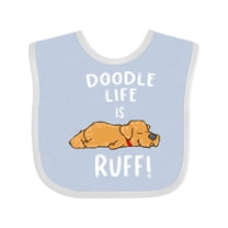 Inktastic Doodle Life is Ruff Golden Doodle Boys or Girls Baby Bib
