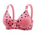 thumbnail image 2 of Hrsba Womens Summer Bra,Plus Size Bra for Womens,Women's Non-steel Lace Stitching Comfortable And Breathable Gathered Adjustable Bra Underwear, 2 of 3