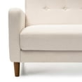 thumbnail image 5 of Mellow Adair Mid-Century Modern Sofa with Armrest Pockets, Tufted Linen Fabric, Ivory Fabric, 5 of 10