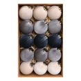 thumbnail image 3 of 15‑Pack Plastic Christmas Hanging Ball Ornaments, durable reusable baubles with lanyards, fit christmas tree, wreath, indoor wall and every‑kind of seasonal home festive decoration, 3 of 9