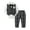 Plaid, variant on CARETOO Baby Boy Suit 5pcs Infant Boy Outfit Dress Clothes Waistcoat Pants Tie Corsage Cotton Fabric