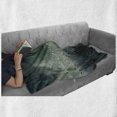 thumbnail image 6 of Fantasy Soft Flannel Fleece Throw Blanket, Moon Journey of an Astronaut on the Surface Outer Space Asteroid Field Universe, Cozy Plush for Indoor and Outdoor Use, 50" x 70", Grey White, by Ambesonne, 6 of 6