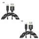 thumbnail image 1 of Sidaley Cable de carga TureClos Tipo-C Cable de carga rápida Cable de datos trenzado de nylon Teléfono Negro 1 metro 2Conjunto, 1 of 6