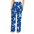 thumbnail image 3 of Balery Airplanes in the Sky print Women's Pajama Pants,Ultra Lightweight Pjs,Lounge Pant-XX-Large, 3 of 9