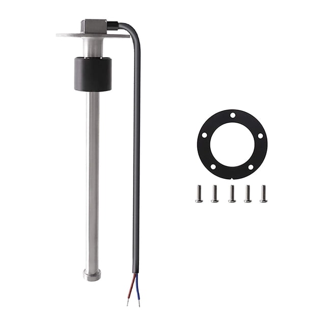 Ficarrico Sensor De Nivel De Combustible, Nivel De Agua Marina Nivel De Agua De 5 Orificios para Autocaravanas Autocaravana Camión Medidor Agua De Combustible 0 ~ 190Ohm 150Mm