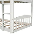 thumbnail image 5 of White Twin Over Twin House Bunk Bed with Slide, 5 of 8