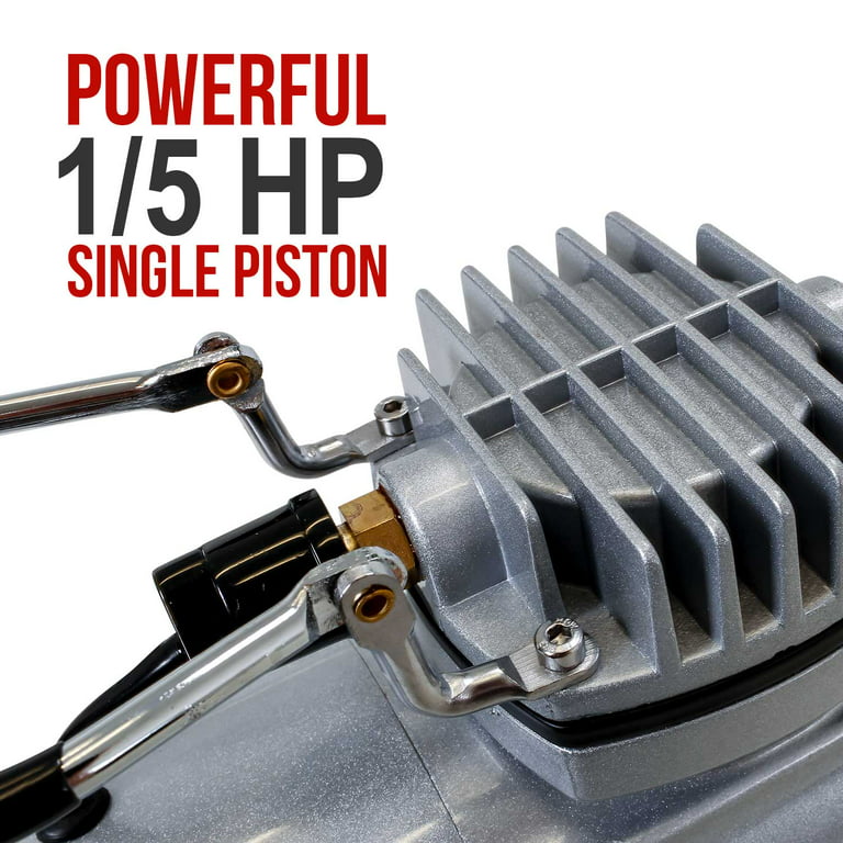 Airbrush Compressor [Piston Type] - Brand New Oil-Less - Model TC 20T