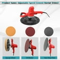 thumbnail image 2 of NICCOO Adjustable Speed Handheld Cement Mortar Concrete Smoothing Polishing Machine 110v 80-200rpm, 2 of 12