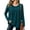 730#Dark Green, variant on Women's Crew Neck Base Layer Top Long Sleeve Casual Undershirt Long Sleeve Base Layer S