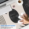 thumbnail image 2 of Long Mouse Pads for Desk,Brown Boho Geometric and Plant Pattern Desk Mats on Top Of Desks, Desk Mouse Pad Extra Large with 3mm Non-Slip Base and Stitched Edge for Gaming,Office,Work,Home 47.3"x23.6", 2 of 6